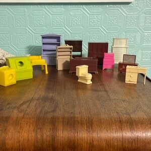 Vintage doll house furniture